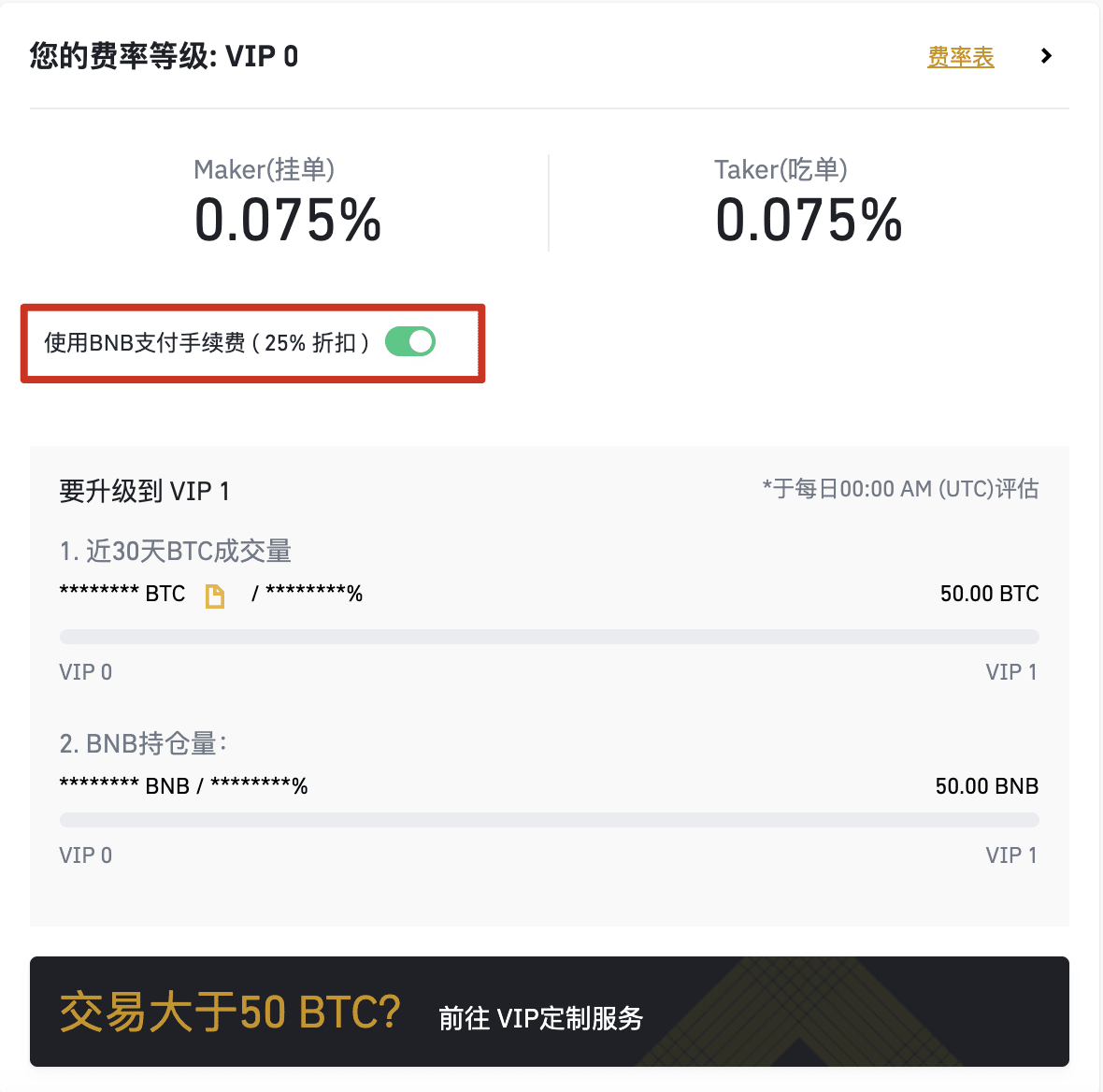 如何使用​​币安币（BNB)抵扣手续费并获取25%折扣？