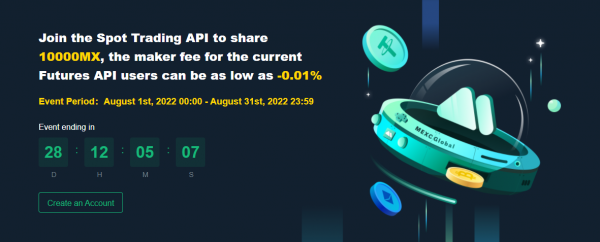 来抹茶交易所加入Spot Trading API瓜分10,000 MX