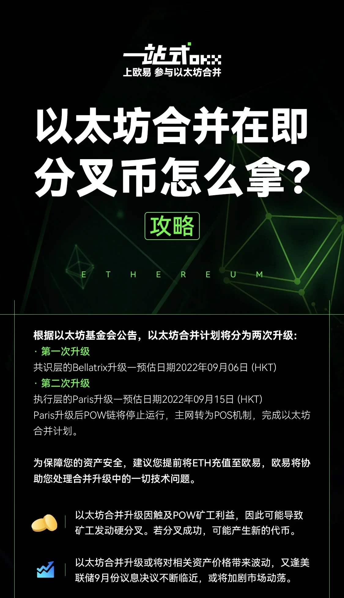 【长图攻略】以太坊合并在即，分叉币怎么拿？